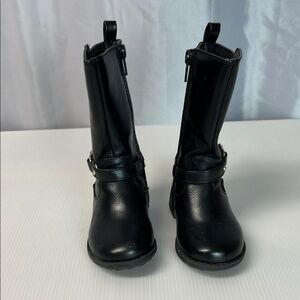 Stylish Black Leather Boots. Phlf 2242